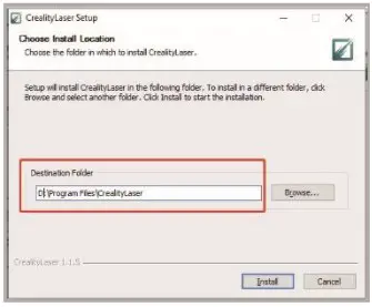 CREALITY CV 01 Pro Compact Engraving Machine - Software installation and usage 2