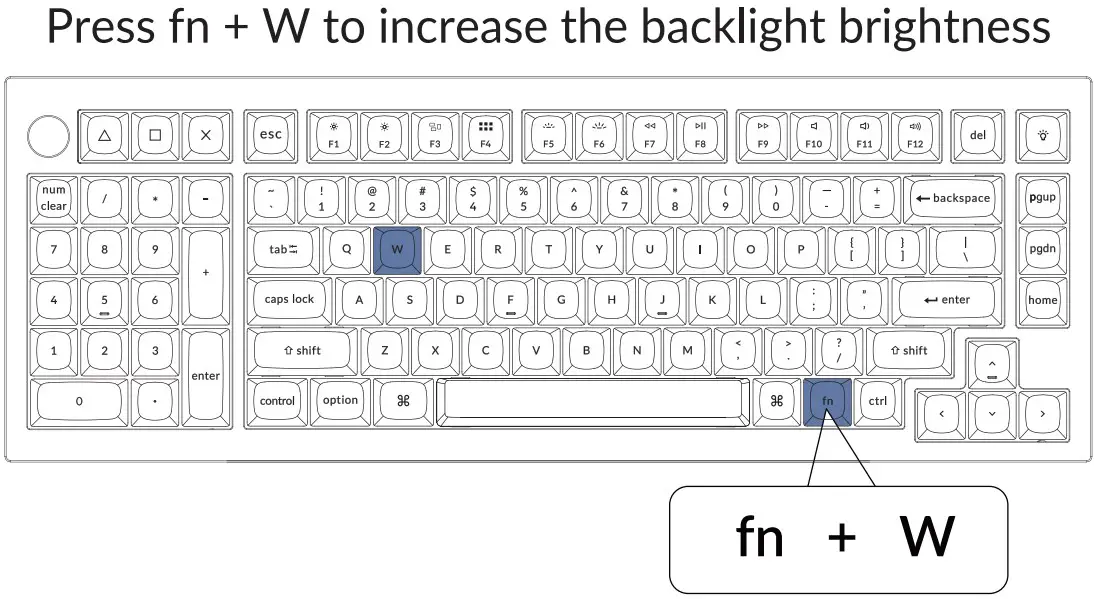 ADJUST THE BACKLIGHT BRIGHTNESS