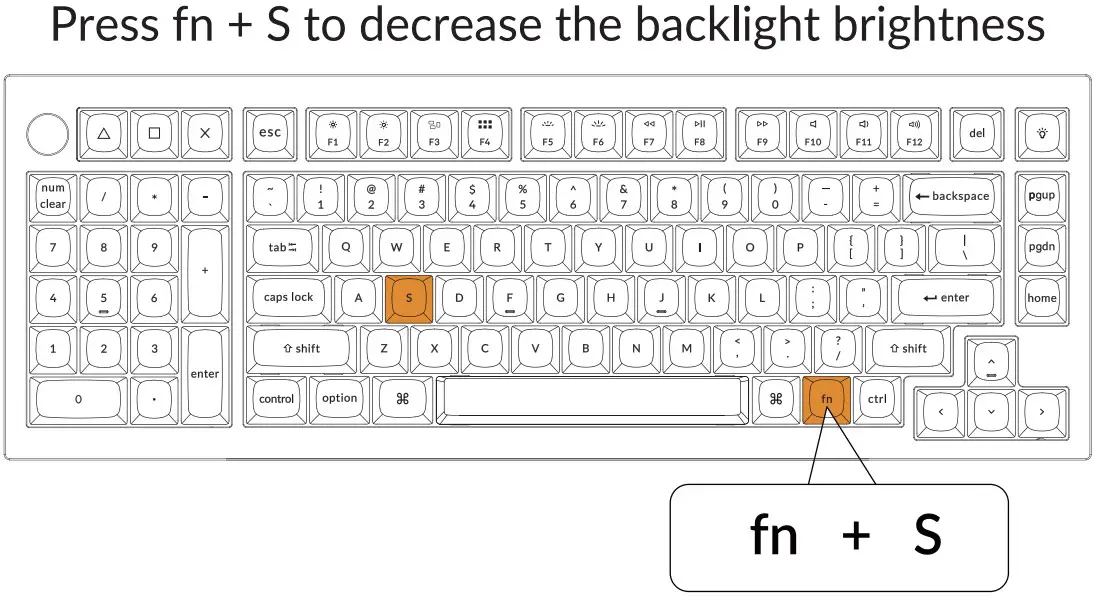 ADJUST THE BACKLIGHT BRIGHTNESS