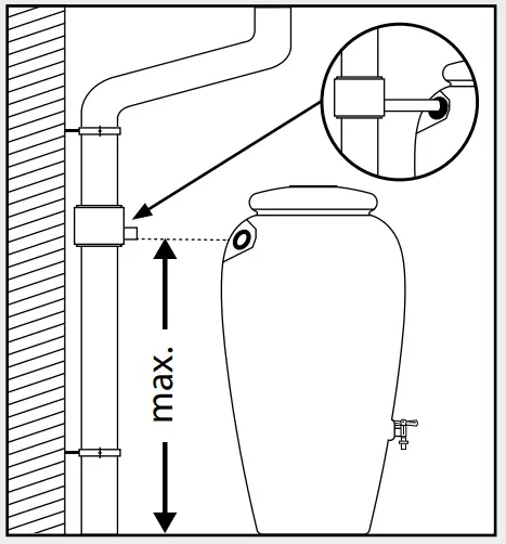 GARANTIA Muro 260 Rainwater Tank 260 Litres - fig6