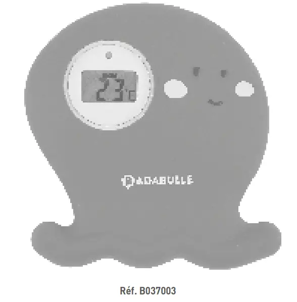 BADABULLE B037003 Octopus Digital Bath Thermometer