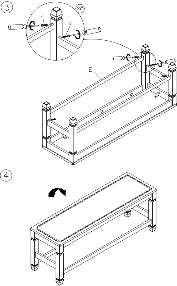 ASHLEY D736-09 Tyler Creek Counter Height Dining Bench-FIG4