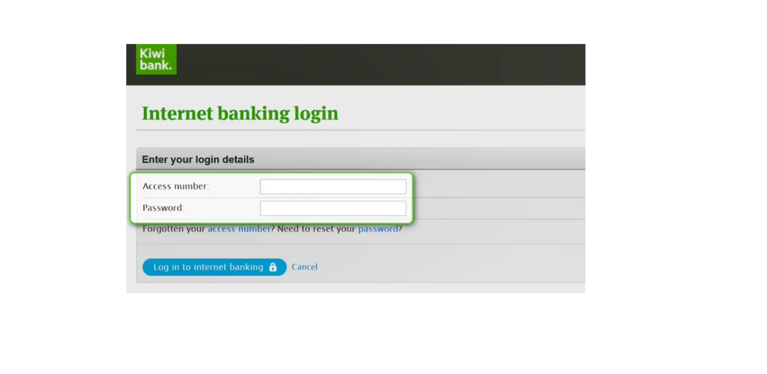 Kiwi Bank How To Set Up Internet Banking Guide User Guide