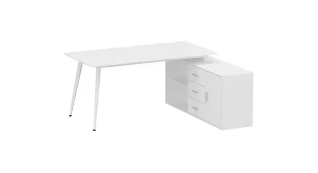 Fufu Gaga Kf210153-03 L Shaped Wooden 3 Drawer Desk Instruction Manual