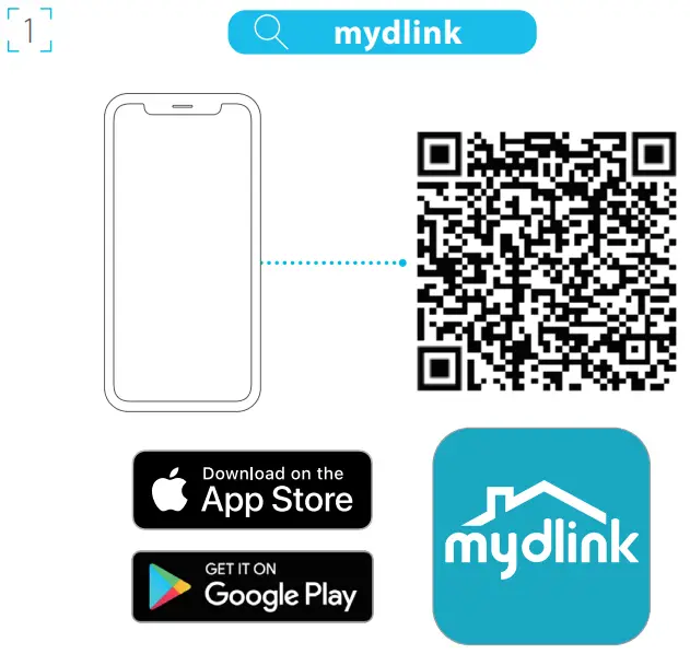 mydlink 2K QHD Pan & Zoom Outdoor Wi-Fi Camera DCS-8635LH - QRa