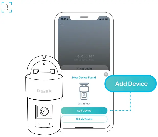 mydlink 2K QHD Pan & Zoom Outdoor Wi-Fi Camera DCS-8635LH - fig 3