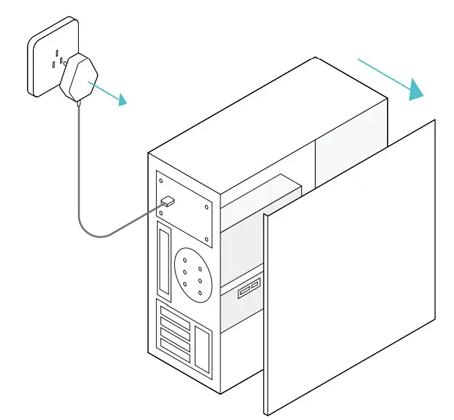 tp-link 300Mbps Wireless N PCI Express Adapter - case panel