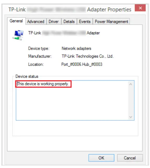 tp-link 300Mbps Wireless N PCI Express Adapter - working properly