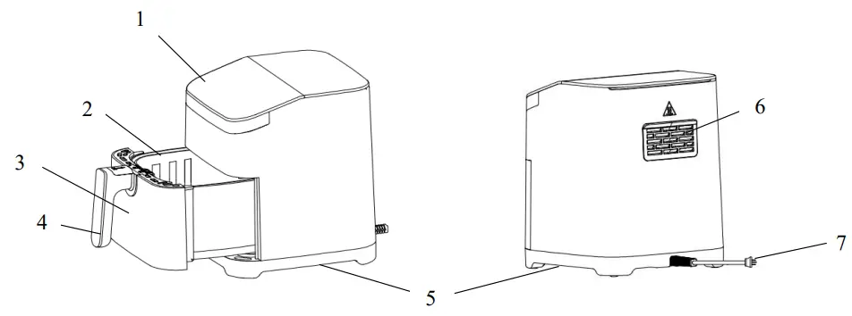 anko AF5002 Air Fryer - PARTS