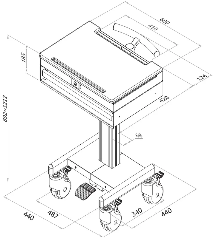 Neomounts-MED-M100-Medical-Mount-FIG-1