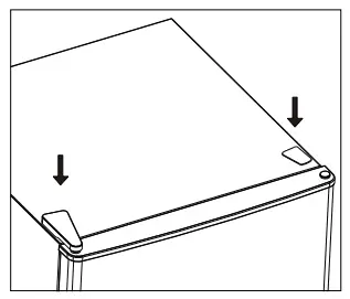 HADEN HR82W 48cm Under Counter Fridge with 3 Star Ice Box - DOOR12