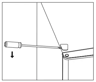 HADEN HR82W 48cm Under Counter Fridge with 3 Star Ice Box - DOOR2