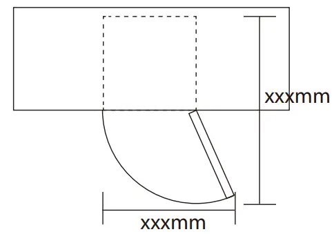 HADEN HR82W 48cm Under Counter Fridge with 3 Star Ice Box - SPACE