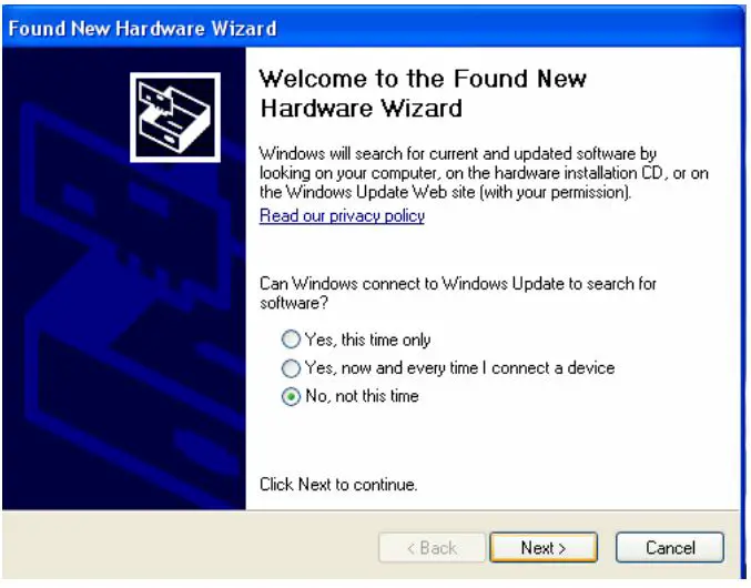 DIGITUS DA-70168 USB-C Serial Adapter - Select “No,not this time”,click “Next” to continue.