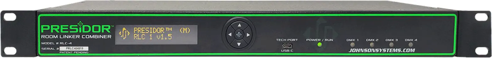 JOHNSON SYSTEM PRLC-4 Presidor Room Linker Combiner - Cover