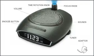 Homedics SS-4510 SoundSpa Auto-Set Clock Radio Projects Time Figure 1