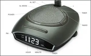 Homedics SS-4510 SoundSpa Auto-Set Clock Radio Projects Time Figure 3