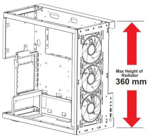 AZZA 808 Cast Mid Tower - Cooling System 1