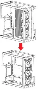 AZZA 808 Cast Mid Tower - Cooling System