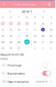 Interface imperii SmartWatch Ovulation Control IP68 Dulcinea