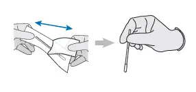 remove the swab