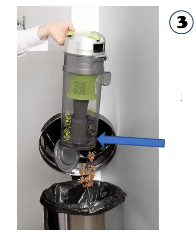 DAEWOO FLR00050 Tornado F5 Pets 700W Upright Vacuum Cleaner- Dust Compartment 3