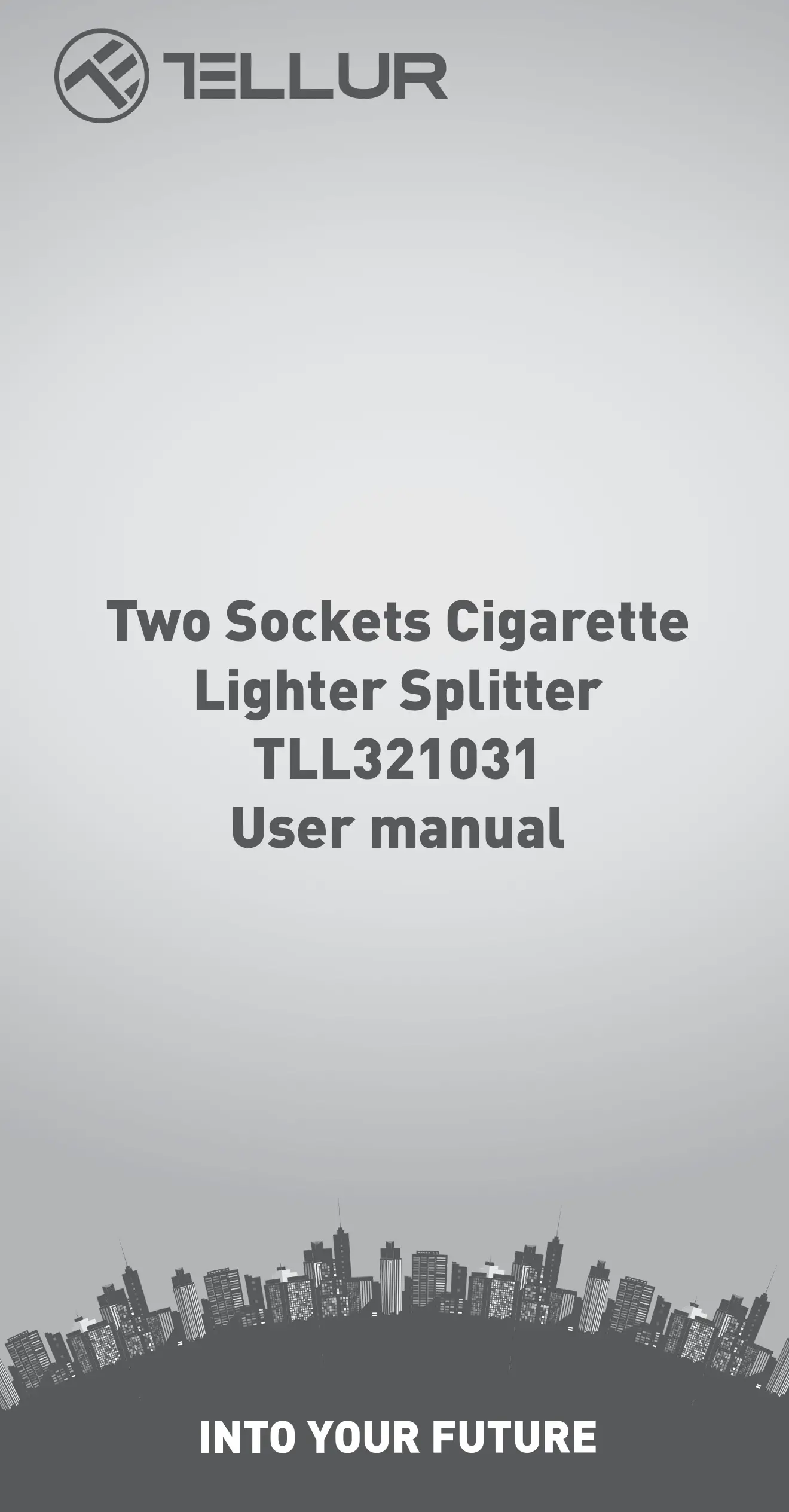 TELLUR Two Sockets Cigarette Lighter Splitter TLL321031 User Manual
