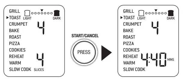Breville The Smart Oven Pro BOV850 Convection Oven - TOAST FUNCTION timer