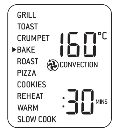 Breville The Smart Oven Pro BOV850 Convection Oven - BAKE FUNCTION Dial