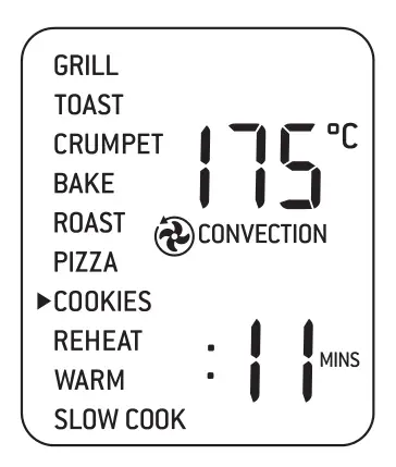 Breville The Smart Oven Pro BOV850 Convection Oven - COOKIES FUNCTION Dial