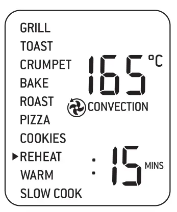 Breville The Smart Oven Pro BOV850 Convection Oven - REHEAT FUNCTION Dial