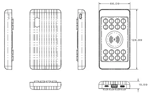 Jogeek Technology JPB002 Portable Power Bank- Measurement