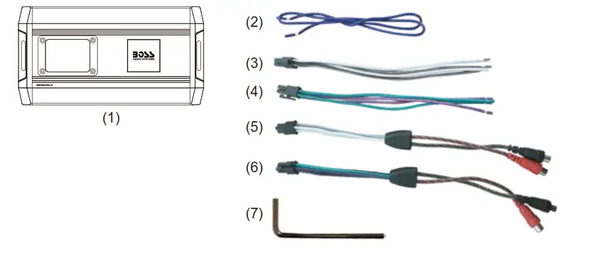 BOSS Harley Davidson front system - Amplifier Contents