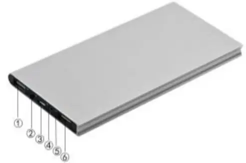 midocean MO8839 Power bank 8000 mAh