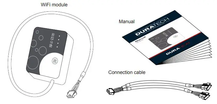 DURATECH DURA HEAT Thermotec Inverter Wifi Module User Manual - Box contents