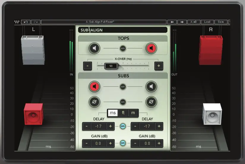 WAVES SUBBAN Subwoofer Alignment Plugin for PA System - Cover