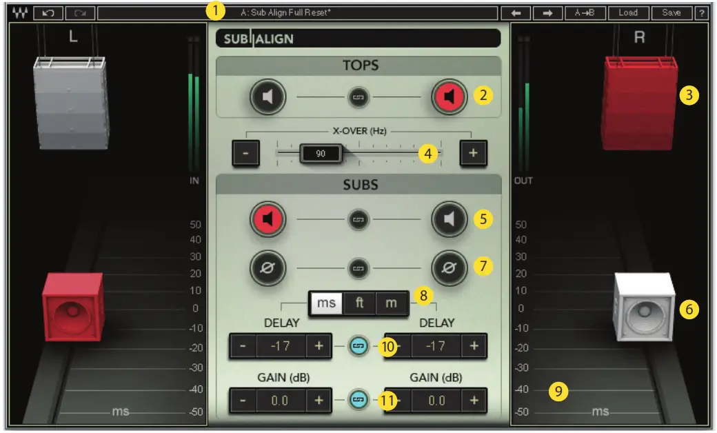 WAVES SUBBAN Subwoofer Alignment Plugin for PA System - Inter