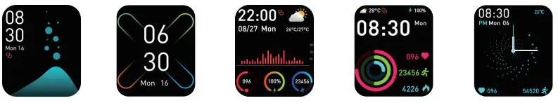 TranyaGo Smart Watch User Manual - Switch main interface