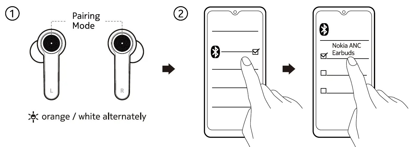 NOKIA BH-805 Noise Cancelling Earbuds 2
