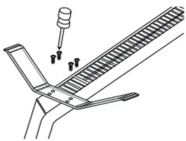 Cleverio 0720 1000 W Smart Radiator - Attach the feet