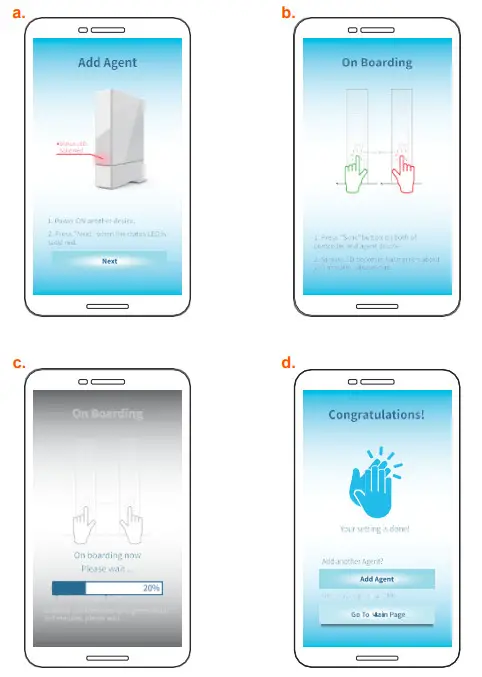 CASTLENET EBM552 Mesh Wi-Fi Router - Adding agent