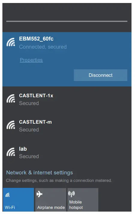 CASTLENET EBM552 Mesh Wi-Fi Router - Wi-Fi network setting