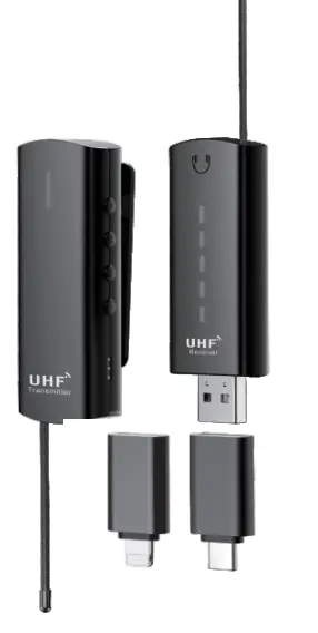 Shenzhen-Lococo-Technology ALU1-UHF-Wireless-Recording-Microphone