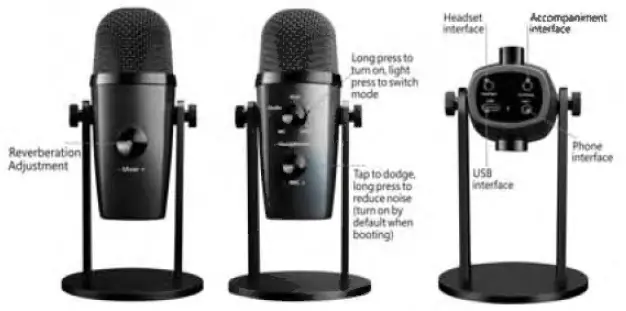 Microphones M2 USB Condenser Microphone for Live Recording-fig1