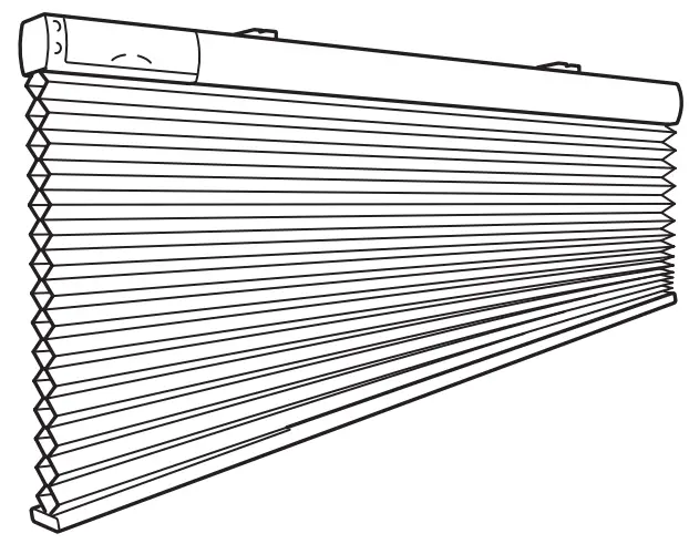 IKEA TREDANSEN Pleated Blinds Blackout Wireless Battery Operated White - Correcting