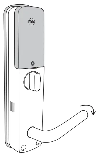 Yale 1185073 Doorman Classic All Inclusive Lock User Manual - Emergency opening from inside with handle