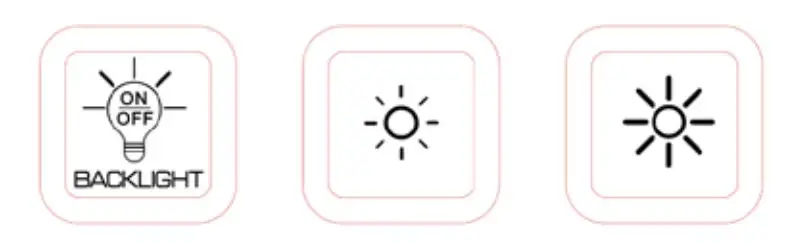 KeySonic KSK-6031INEL-Wh Full-Size Hygienic Industry Keyboard For Windows - Control the backlight of the keyboard