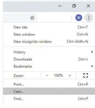 Cast from Google Chrome