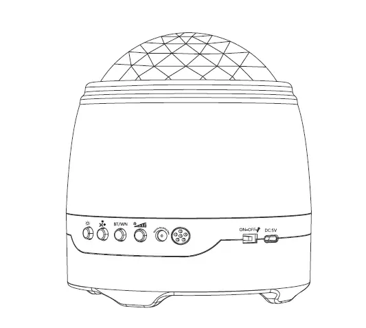 Sunbox Ske-szx-x01 Music Galaxy Night Light User Manual