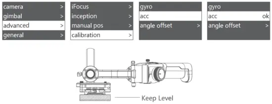MOZA AIR 2S Handheld Gimbal Stabilizer - Accelerometer Calibration